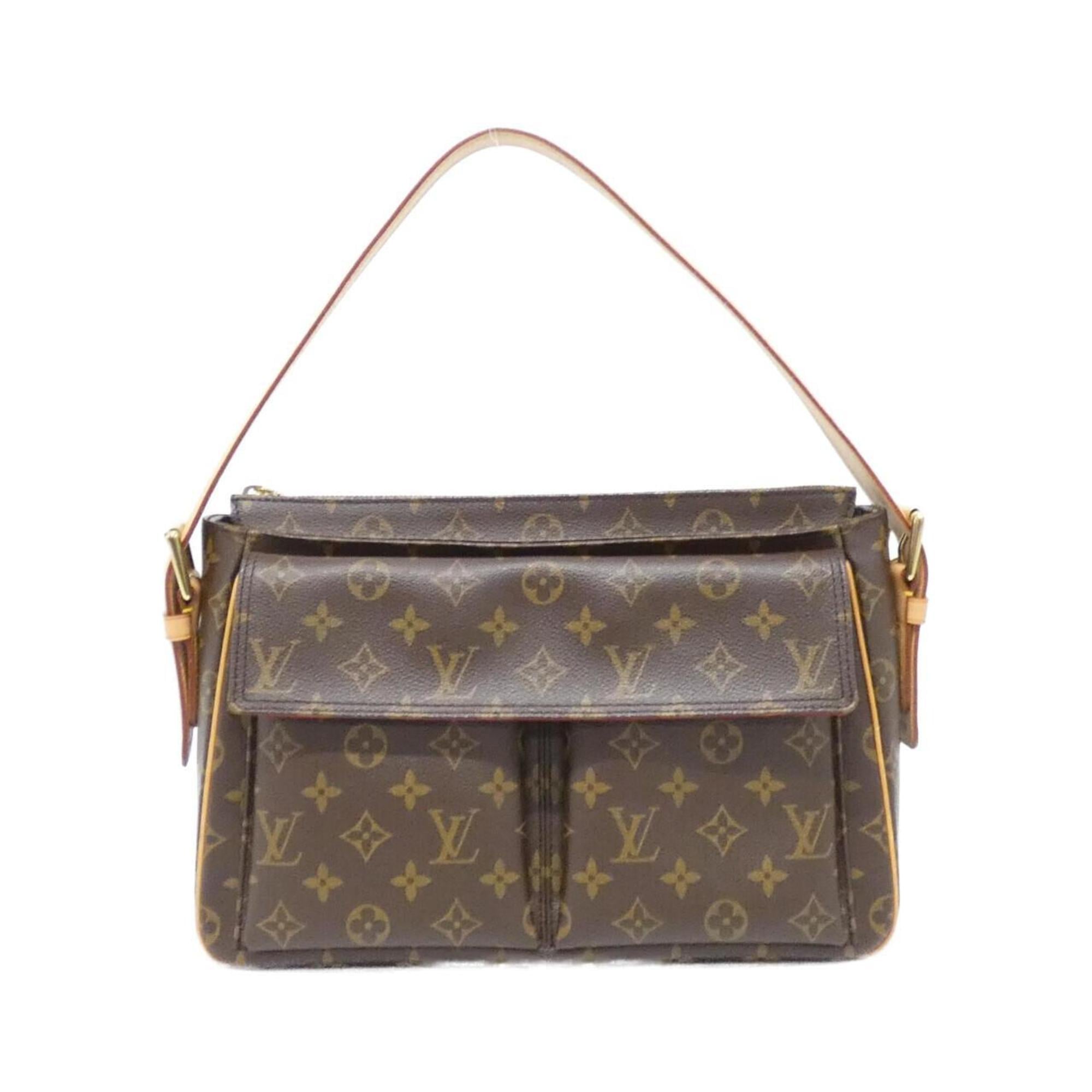 Louis Vuitton Marron Coated Canvas Shoulder Bag