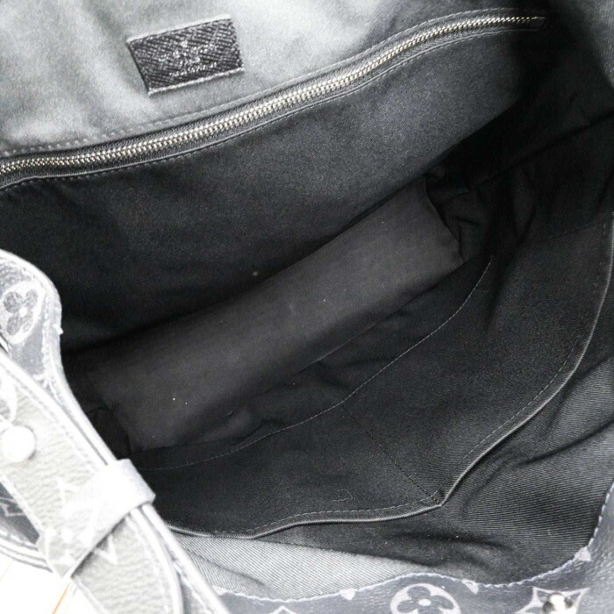 Louis Vuitton Black Noir Taigarama Handbag Shoulder Bag Tote Bag
