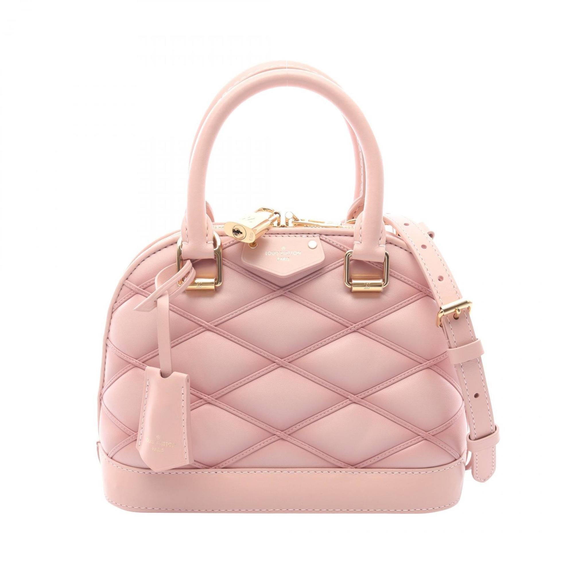 Louis Vuitton Pink Leather Handbag