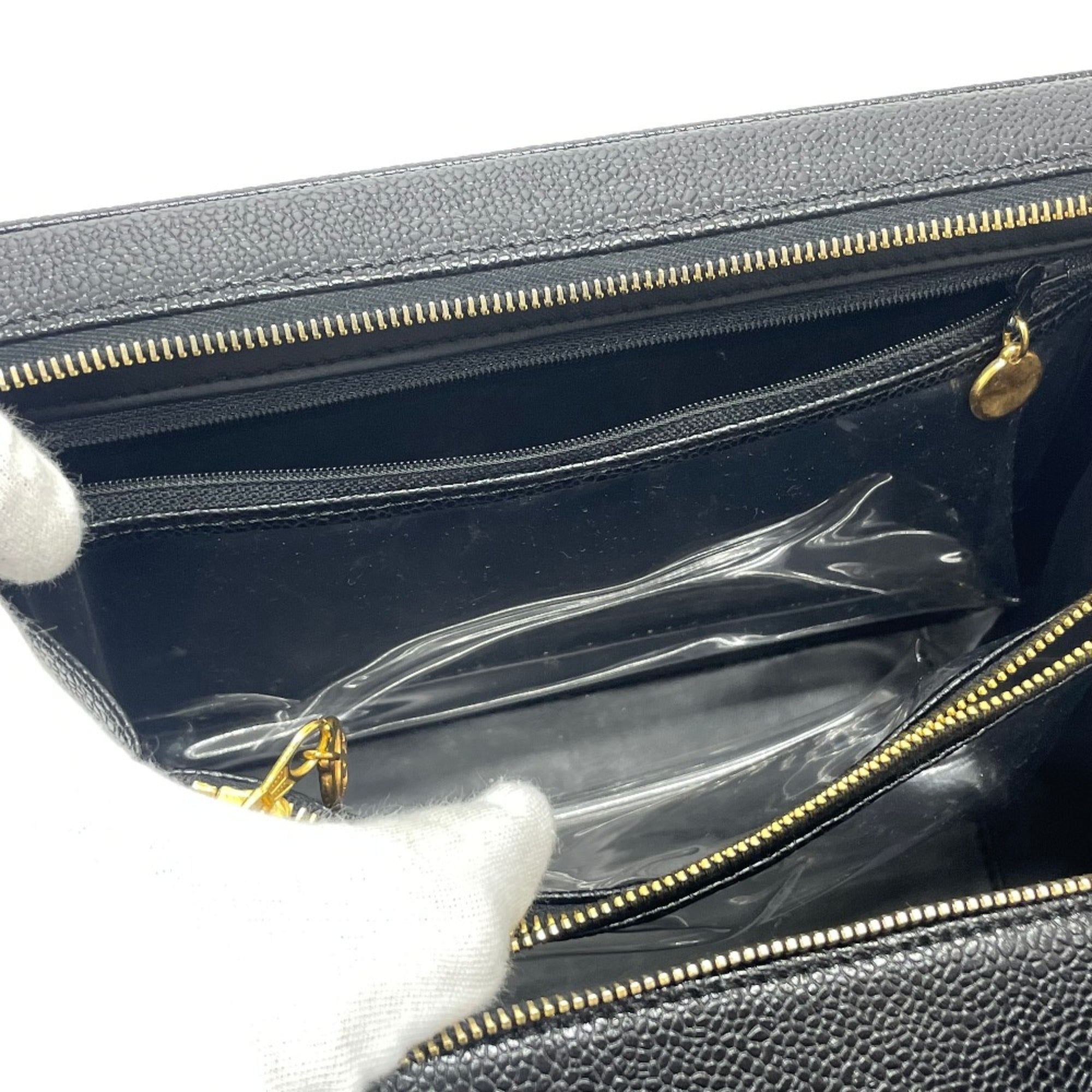 Chanel Black Leather Handbag
