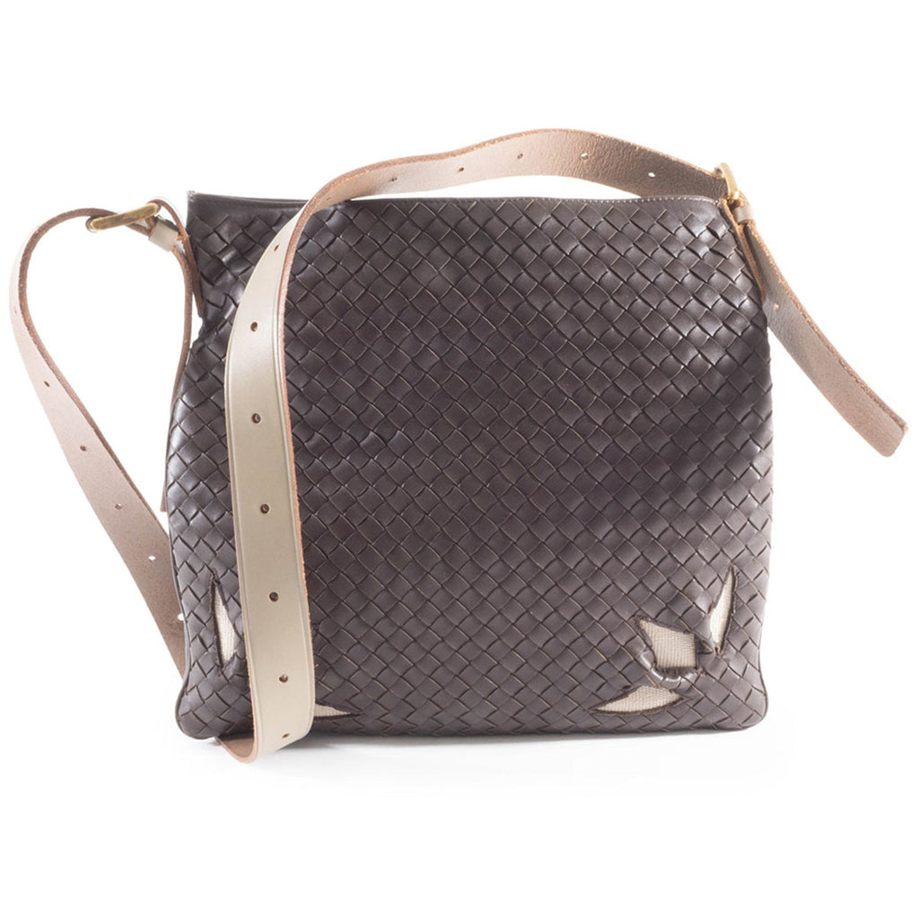 Bottega Veneta Dark Brown Leather Shoulder Bag