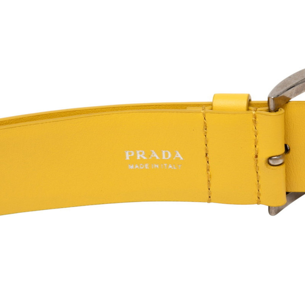 Prada Yellow Leather Shoulder Bag