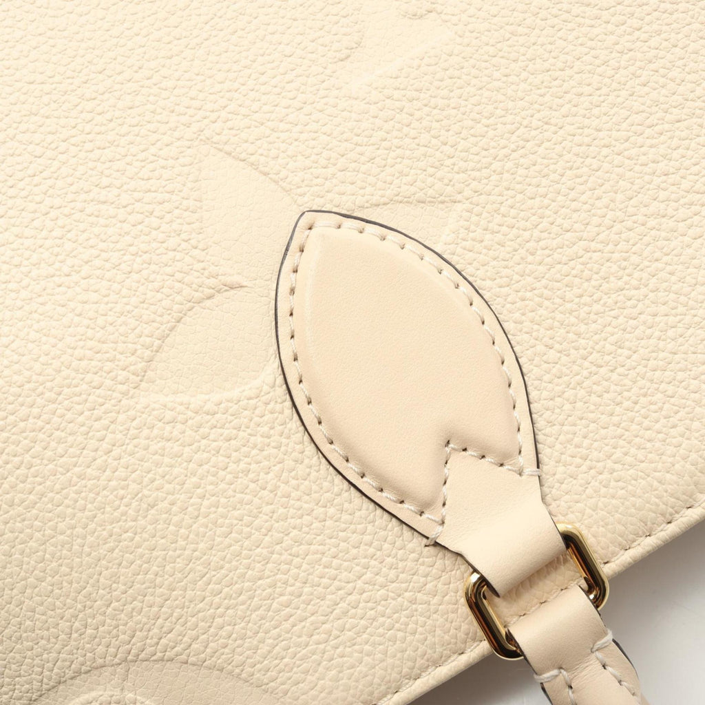 Louis Vuitton Cream Ivory Monogram Empreinte Tote Bag