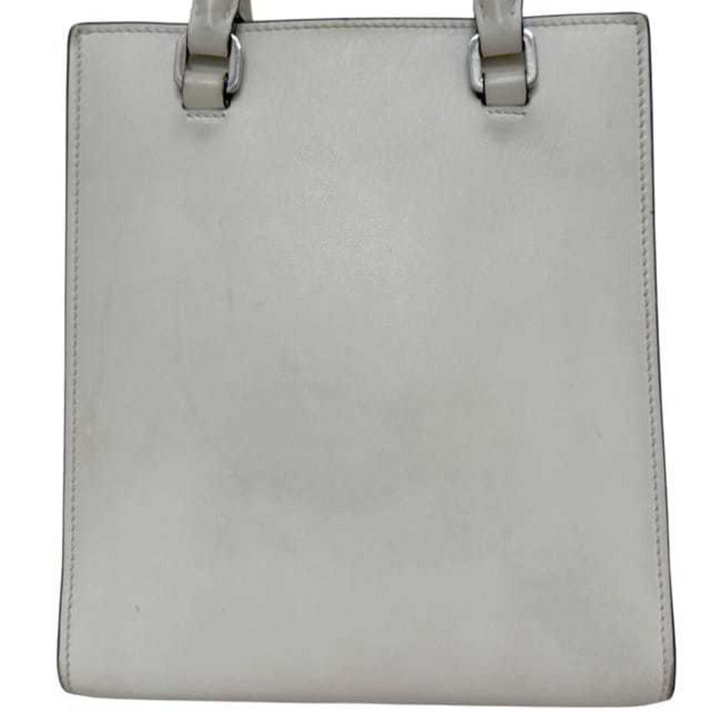 Prada Bianco White Leather Handbag
