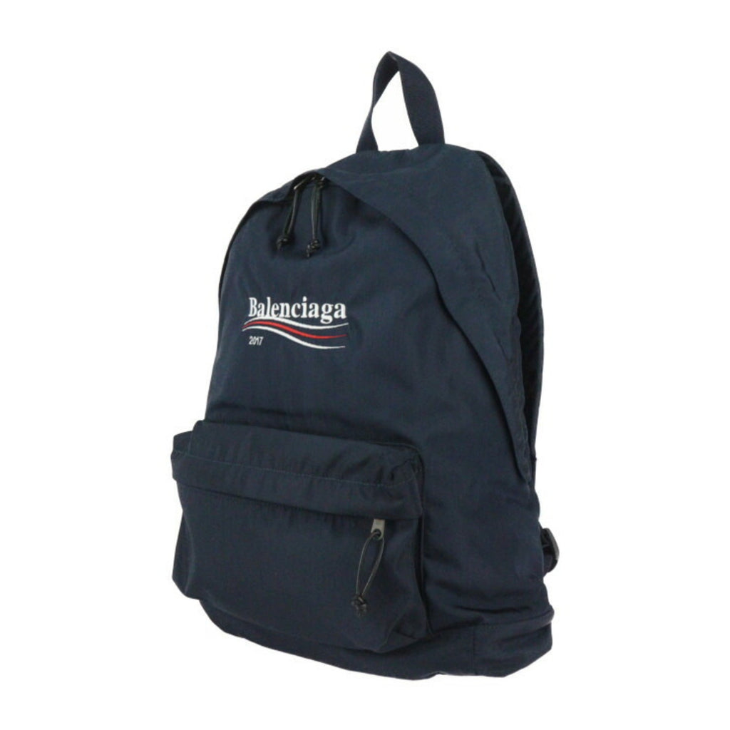 Balenciaga Navy Nylon Canvas Backpack Hand