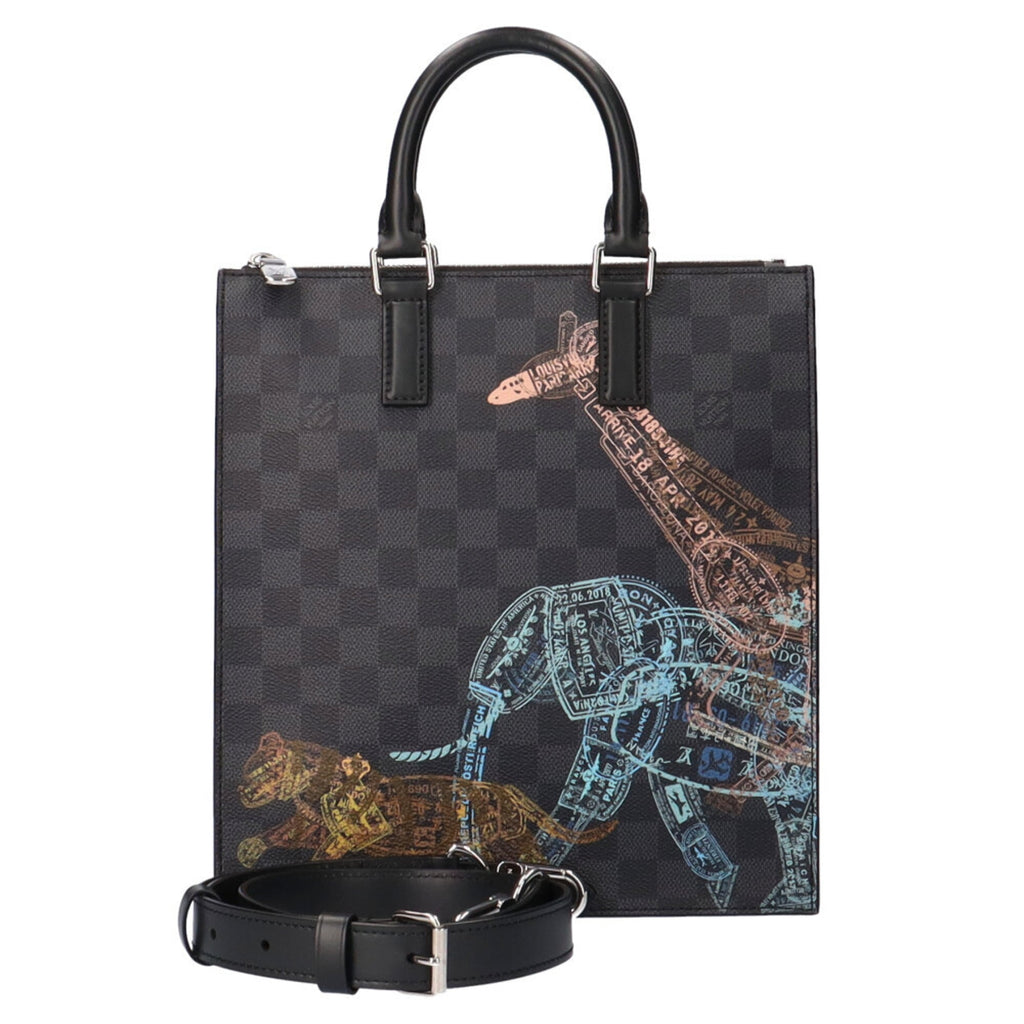 Louis Vuitton Black Gray Damier Graphite Messenger Bag Shoulder Bag