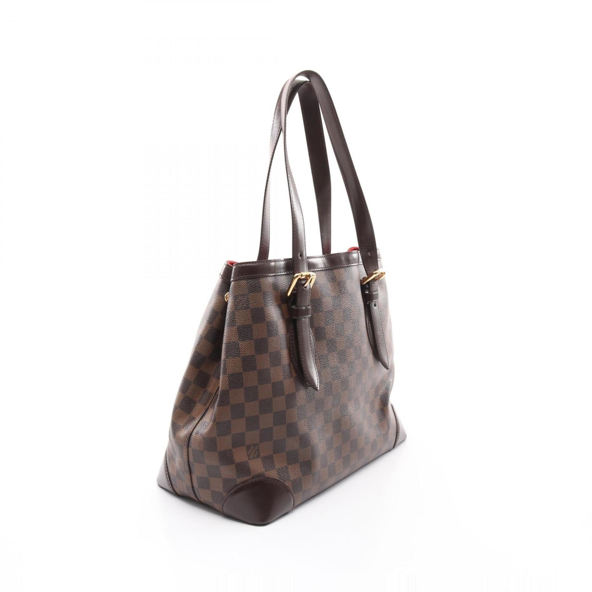 Louis Vuitton Brown Ebene Coated Canvas Leather Tote Bag