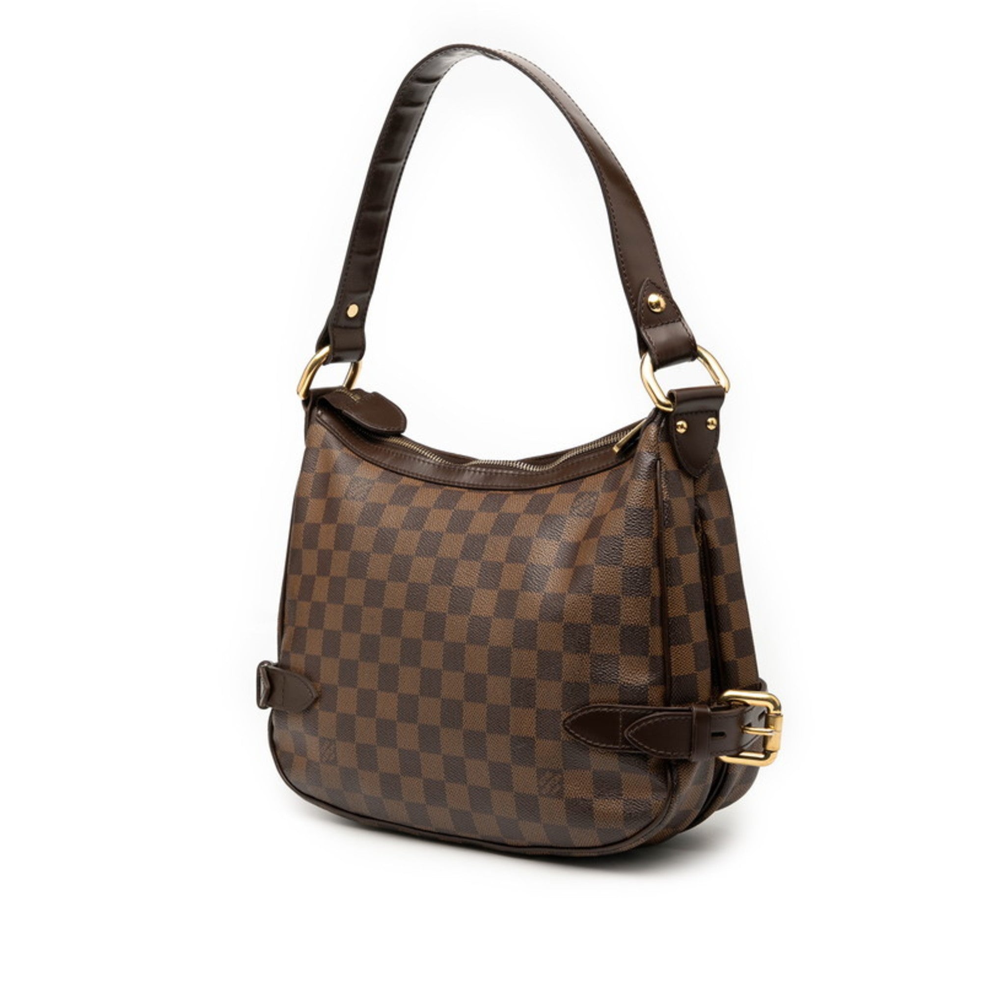 Louis Vuitton Brown Pvc Leather Handbag Shoulder Bag