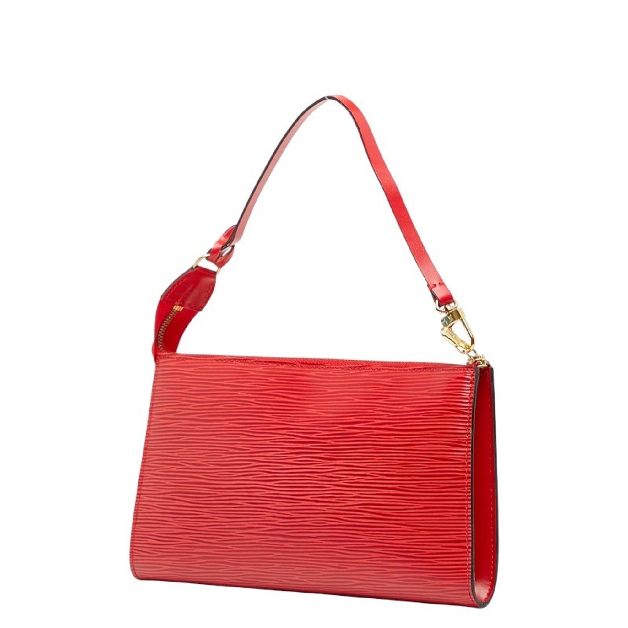 Louis Vuitton Epi Castilian Red Leather Handbag Pochette
