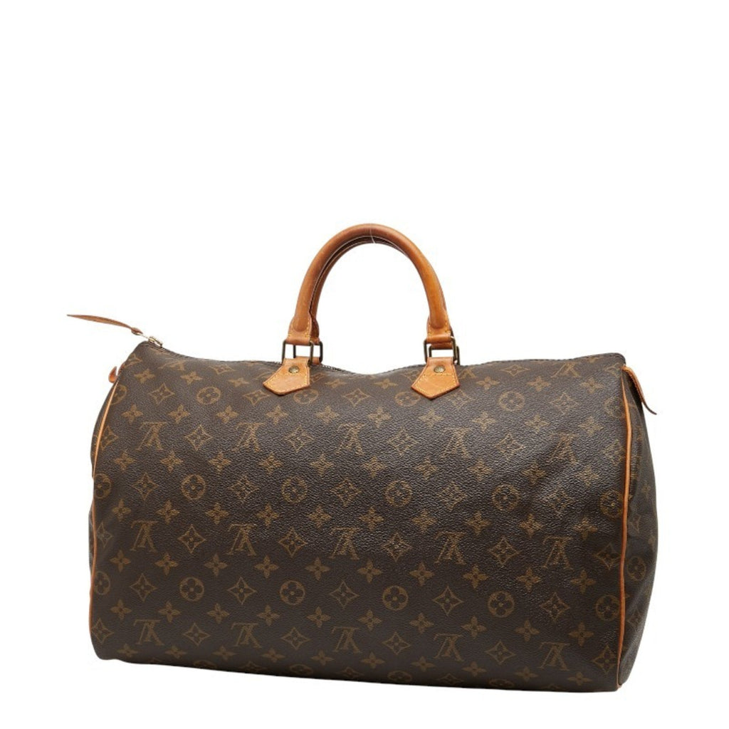 Louis Vuitton Brown Dark Brown Pvc Leather Boston Bag Handbag
