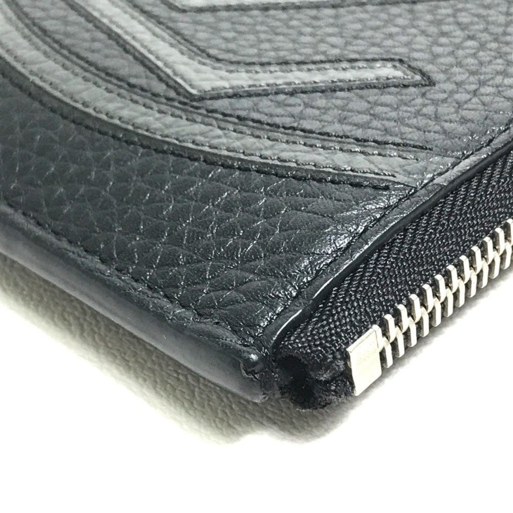 Louis Vuitton Black Noir Leather Clutch Bag Pochette