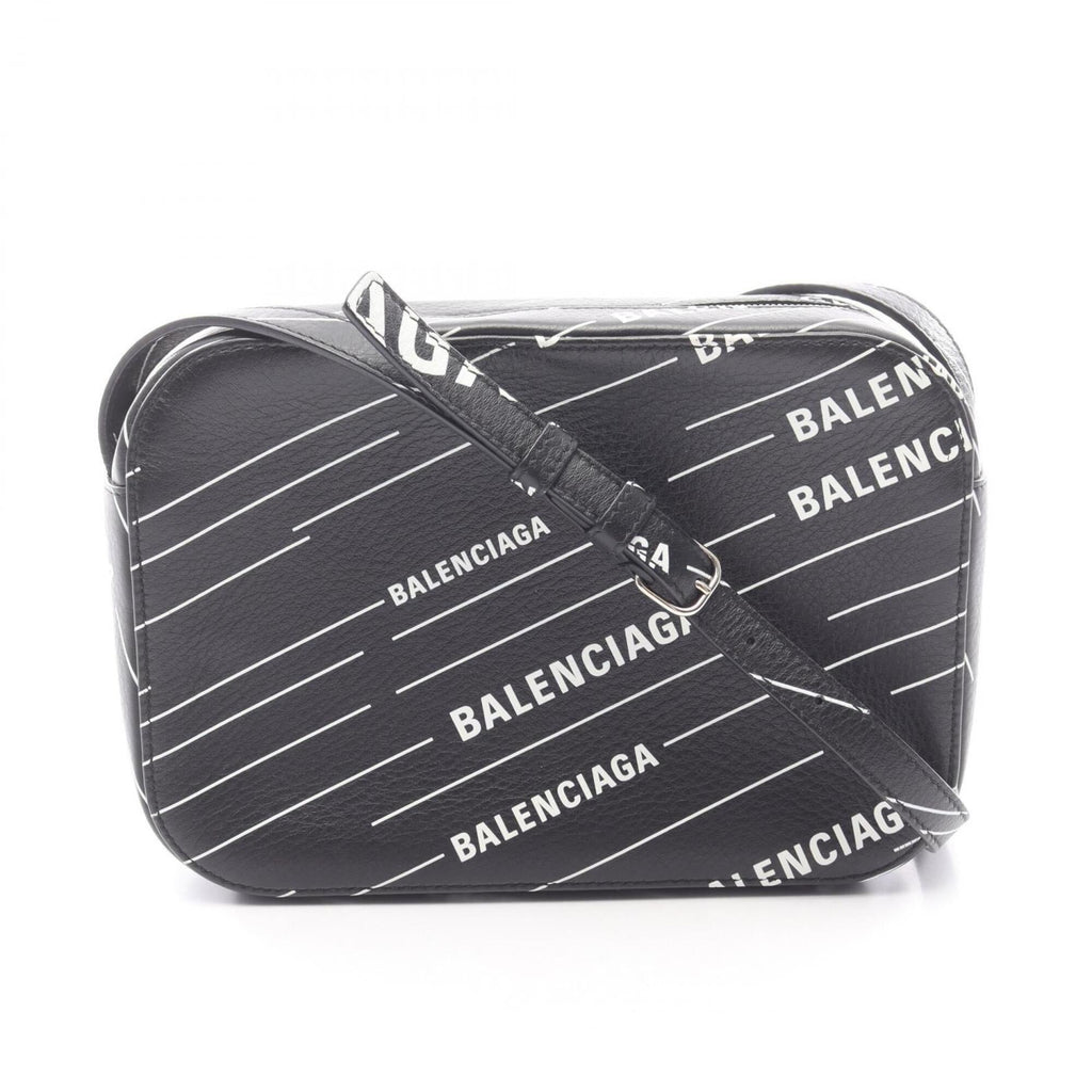 Balenciaga Black White Leather Shoulder
