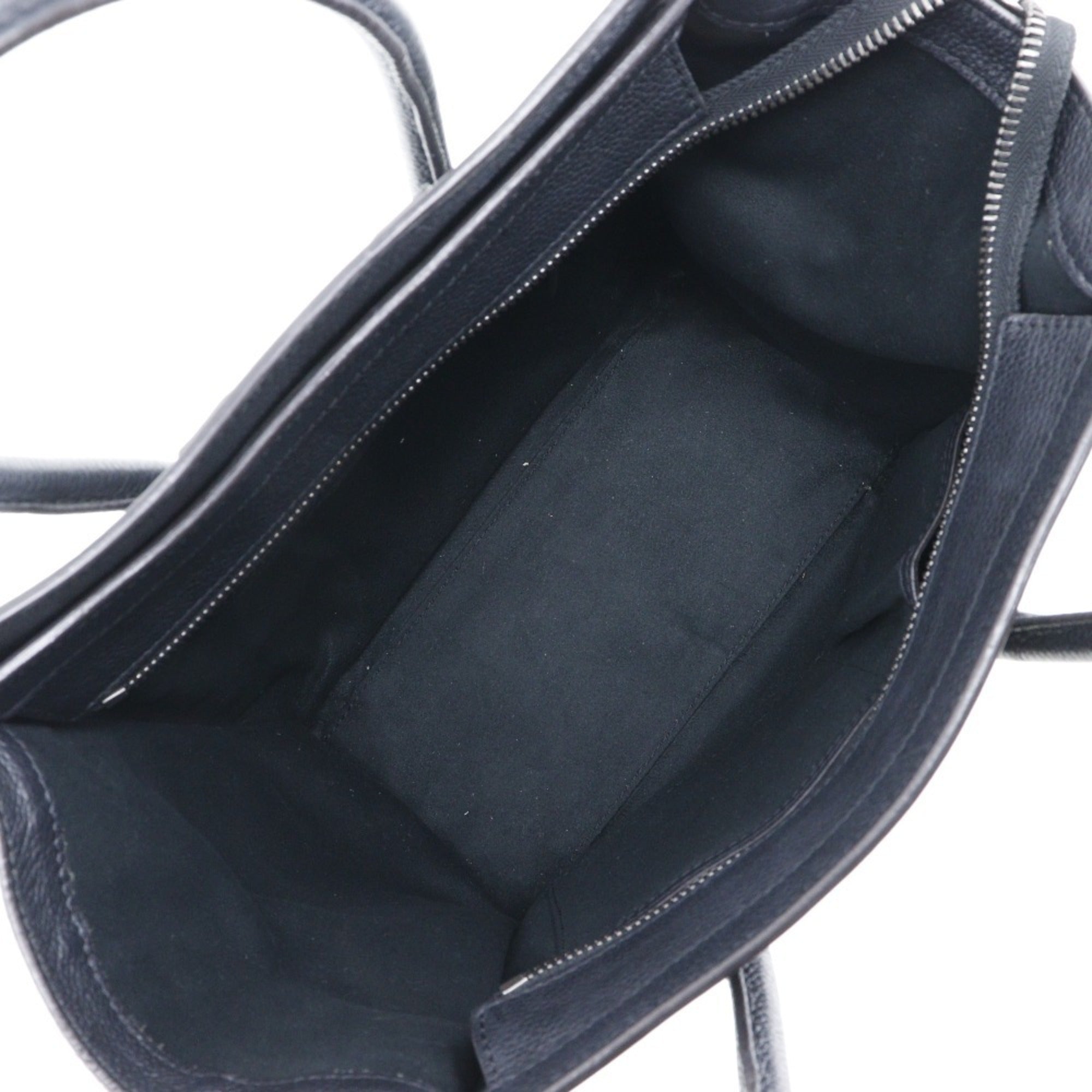 Celine Luggage Black Leather Handbag