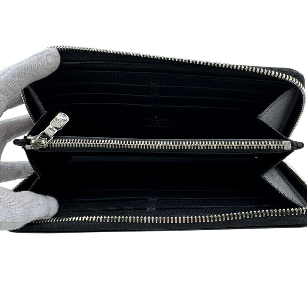 Louis Vuitton Black Leather Long Wallet