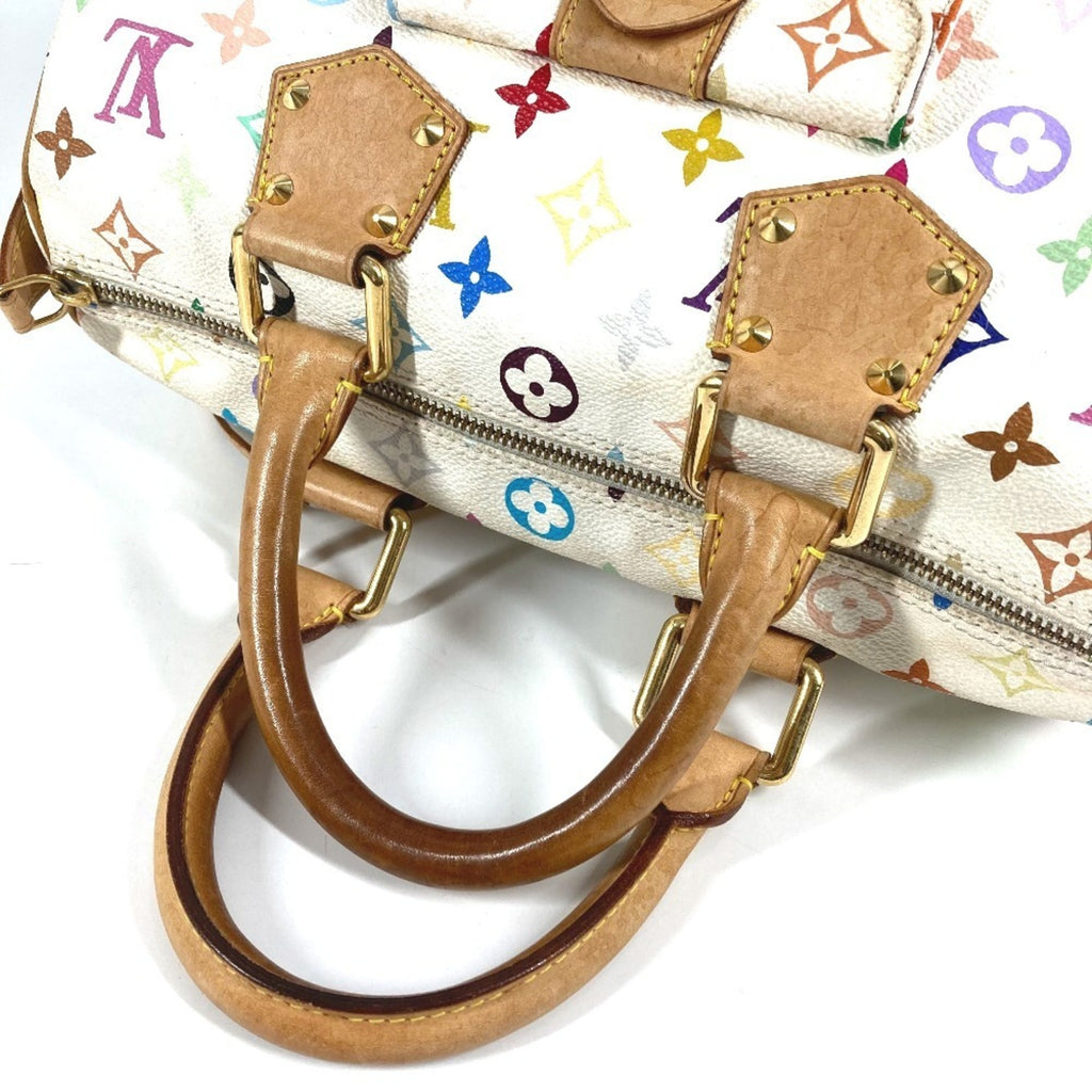 Louis Vuitton Monogram Multicolore Blanc White Monogram Multicolore Boston Bag Handbag
