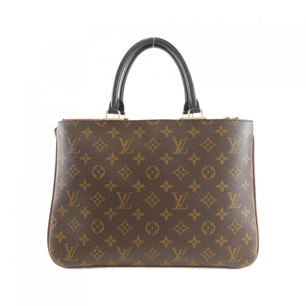 Louis Vuitton Monogram Marron Noir Rouge Coated Canvas Handbag