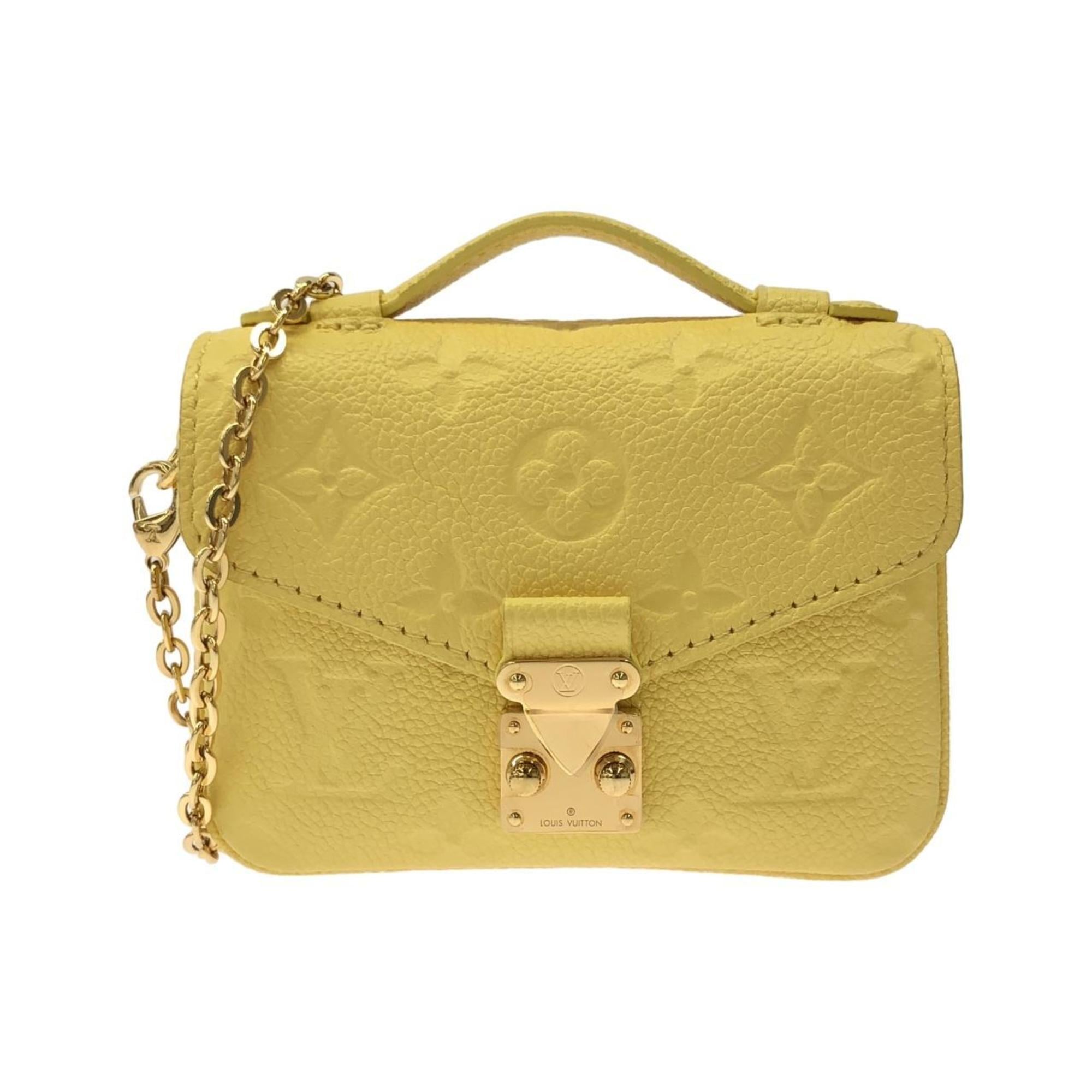 Louis Vuitton Yellow Leather Shoulder Bag
