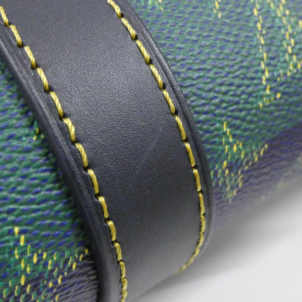 Louis Vuitton Blue Coated Canvas Boston Bag