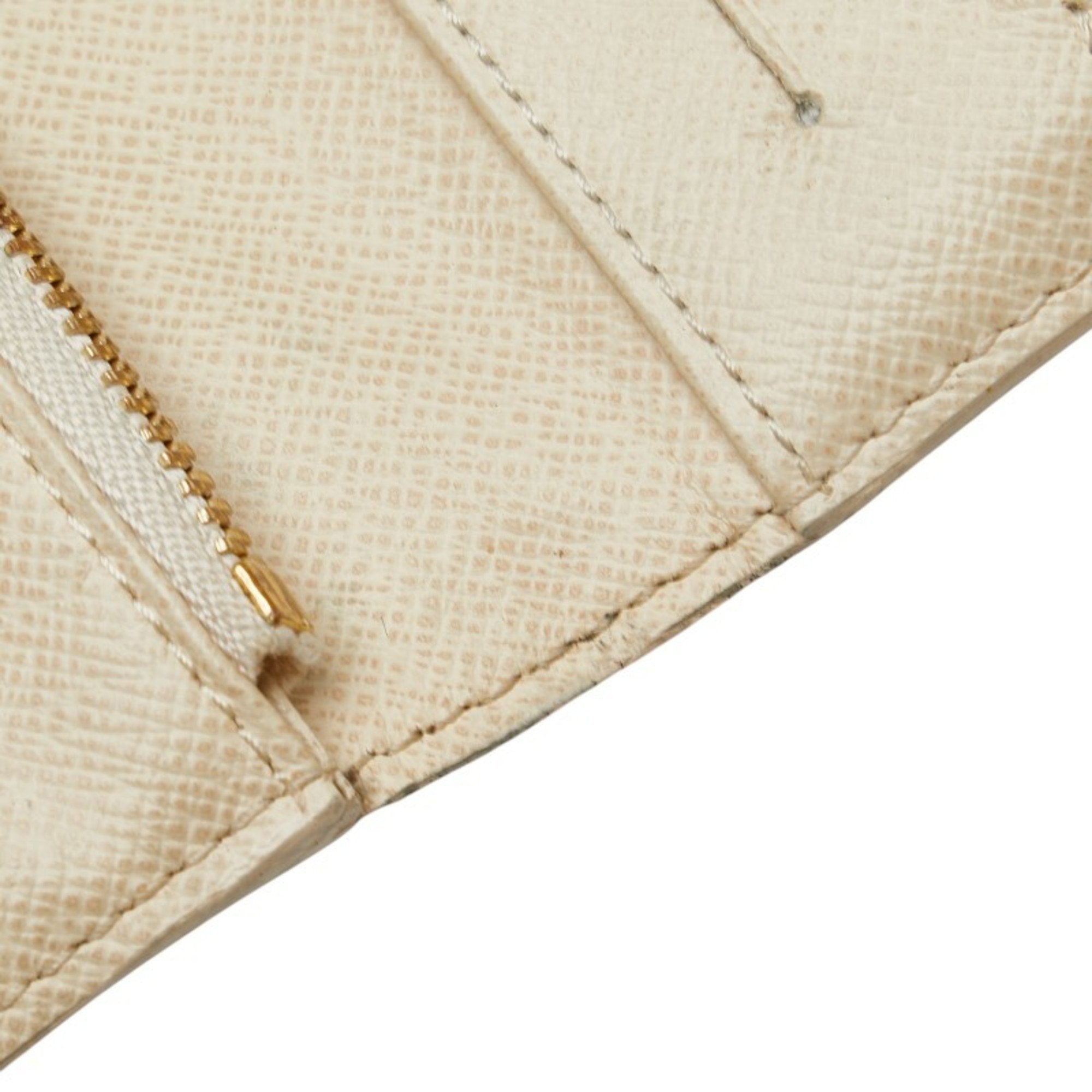 Louis Vuitton Damier Azur White Leather Long Wallet