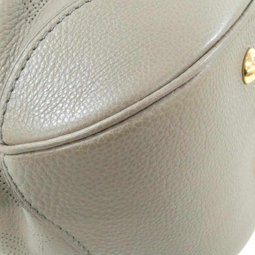 Louis Vuitton Mahina Taupe Leather Shoulder Bag