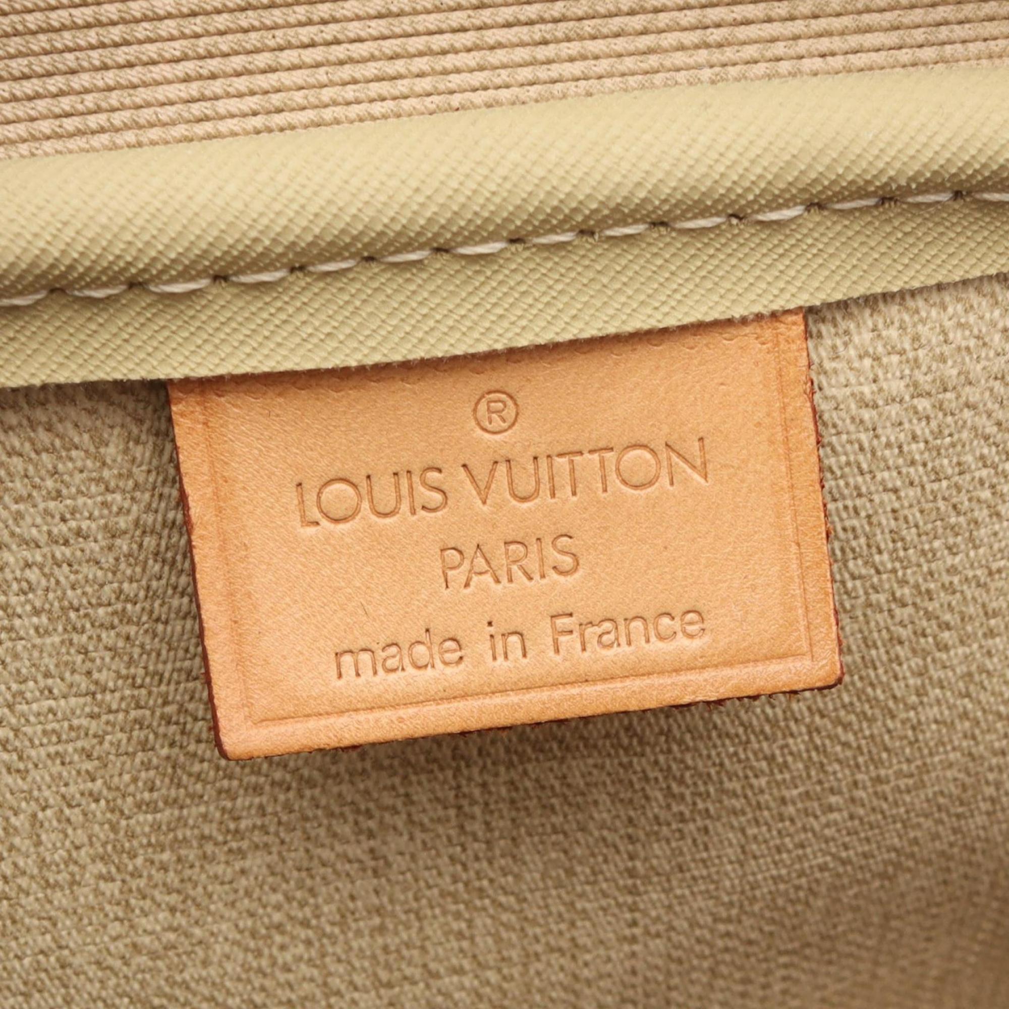 Louis Vuitton Brown Monogram Coated Canvas Leather Handbag