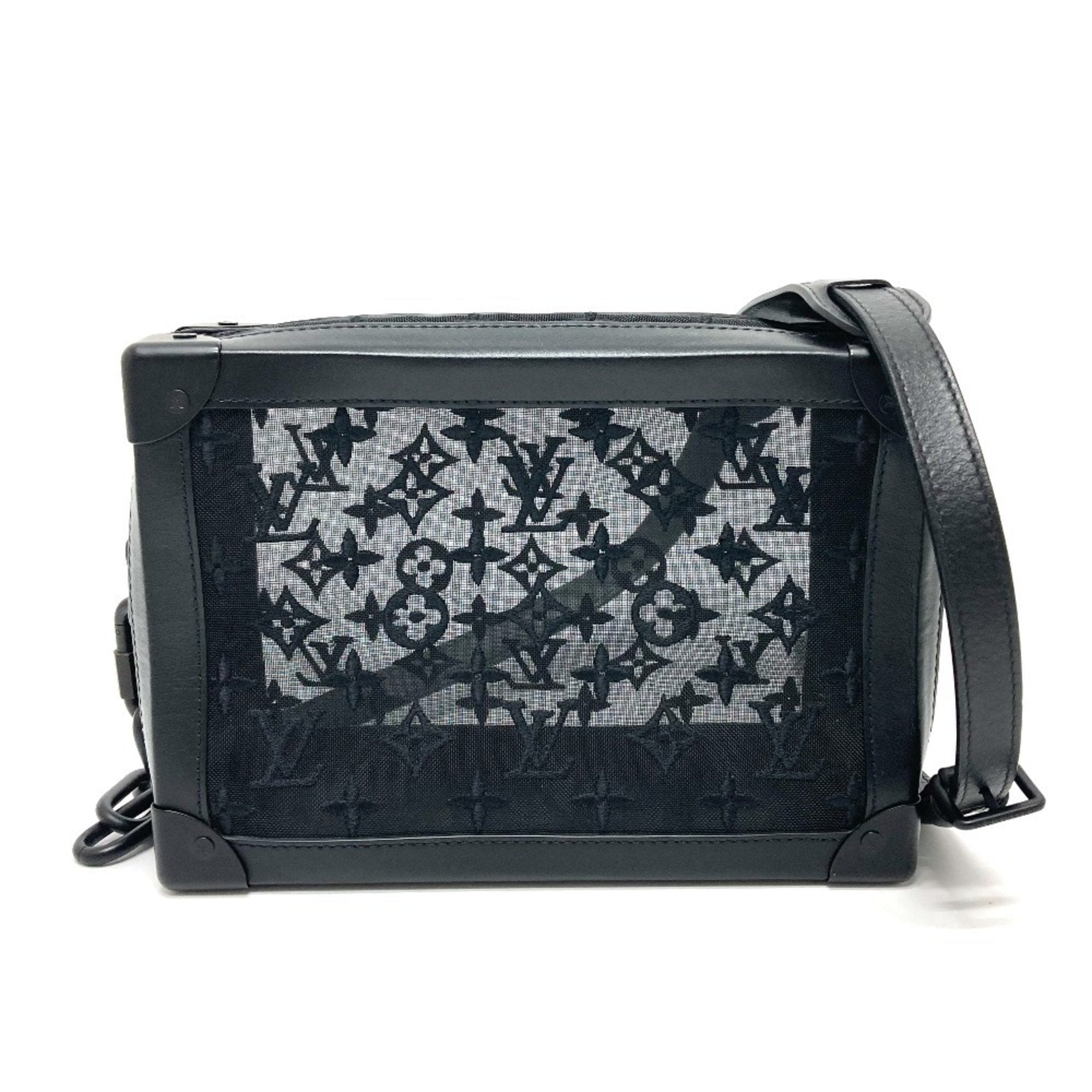 Louis Vuitton Black Mesh Leather Shoulder Bag