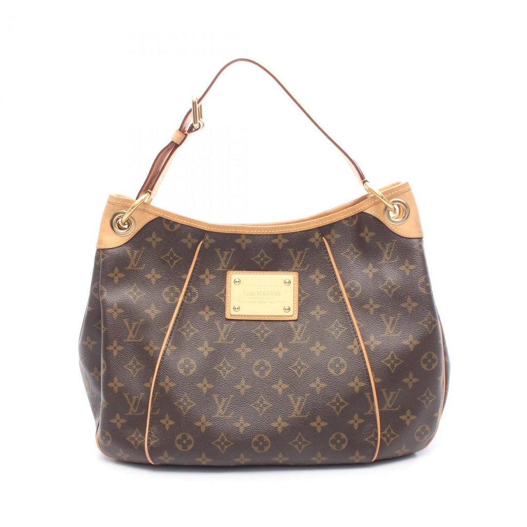 Louis Vuitton Brown Coated Canvas Leather Shoulder Bag