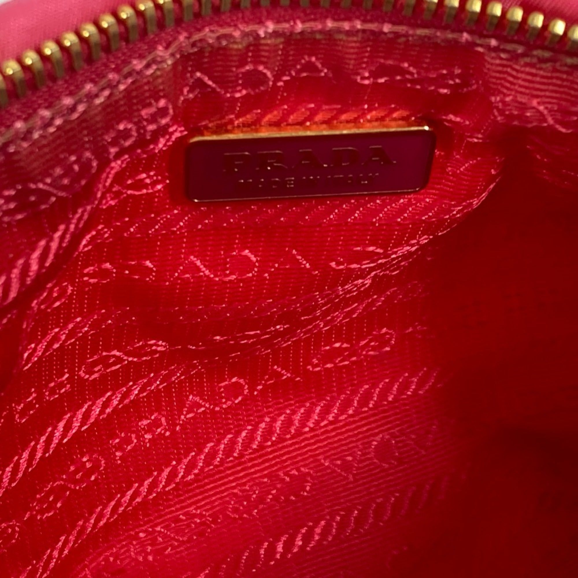Prada Pink Bow Clutch Bag Pouch