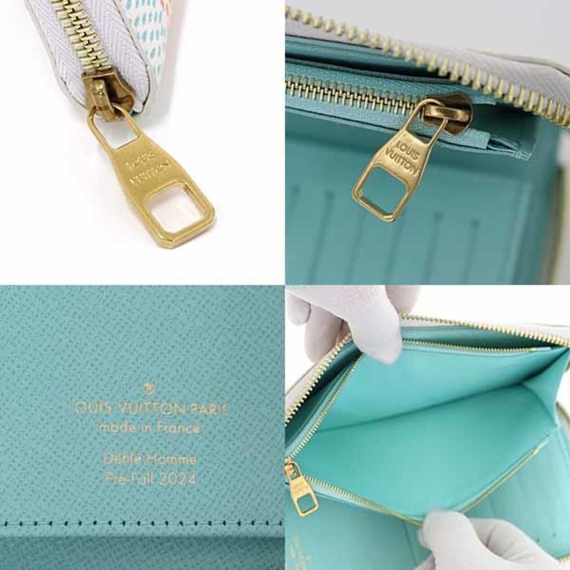 Louis Vuitton Damier Multi-Color White Long Wallet