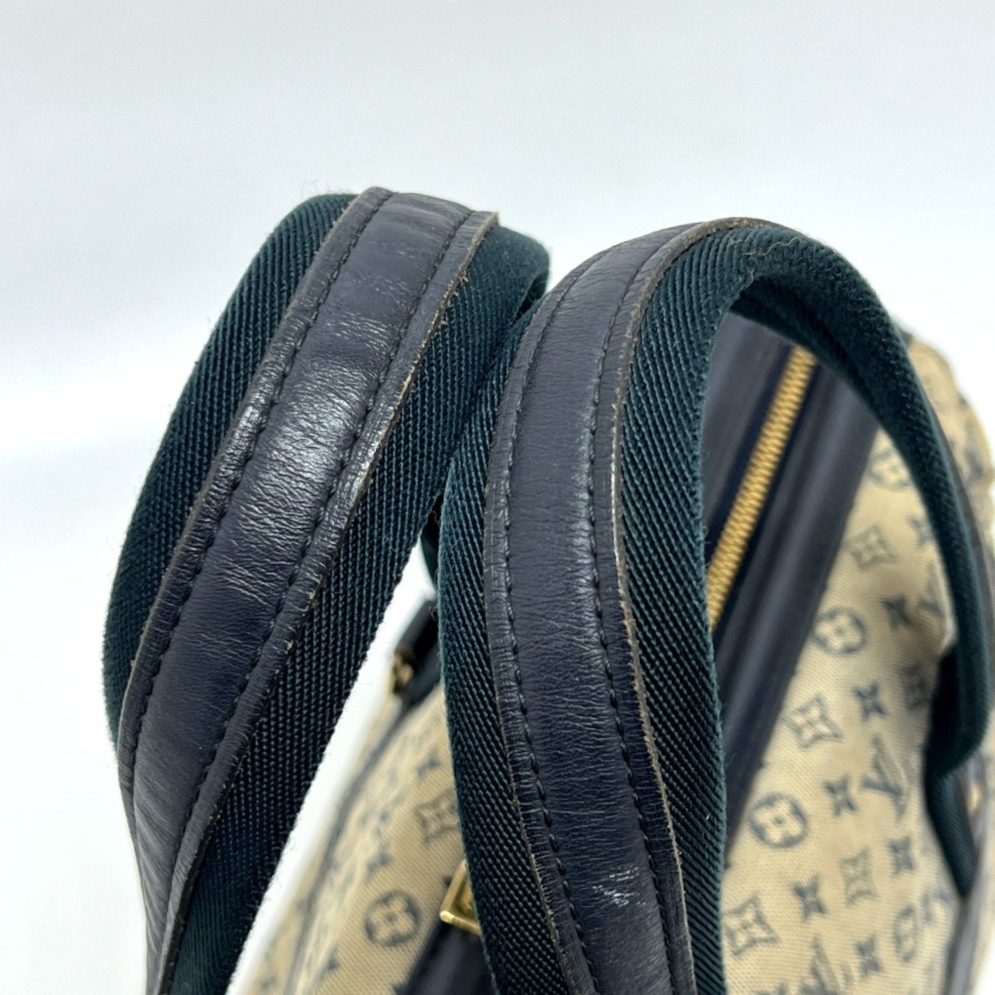 Louis Vuitton Galle Monogram Navy Monogram Mini Boston Bag Handbag