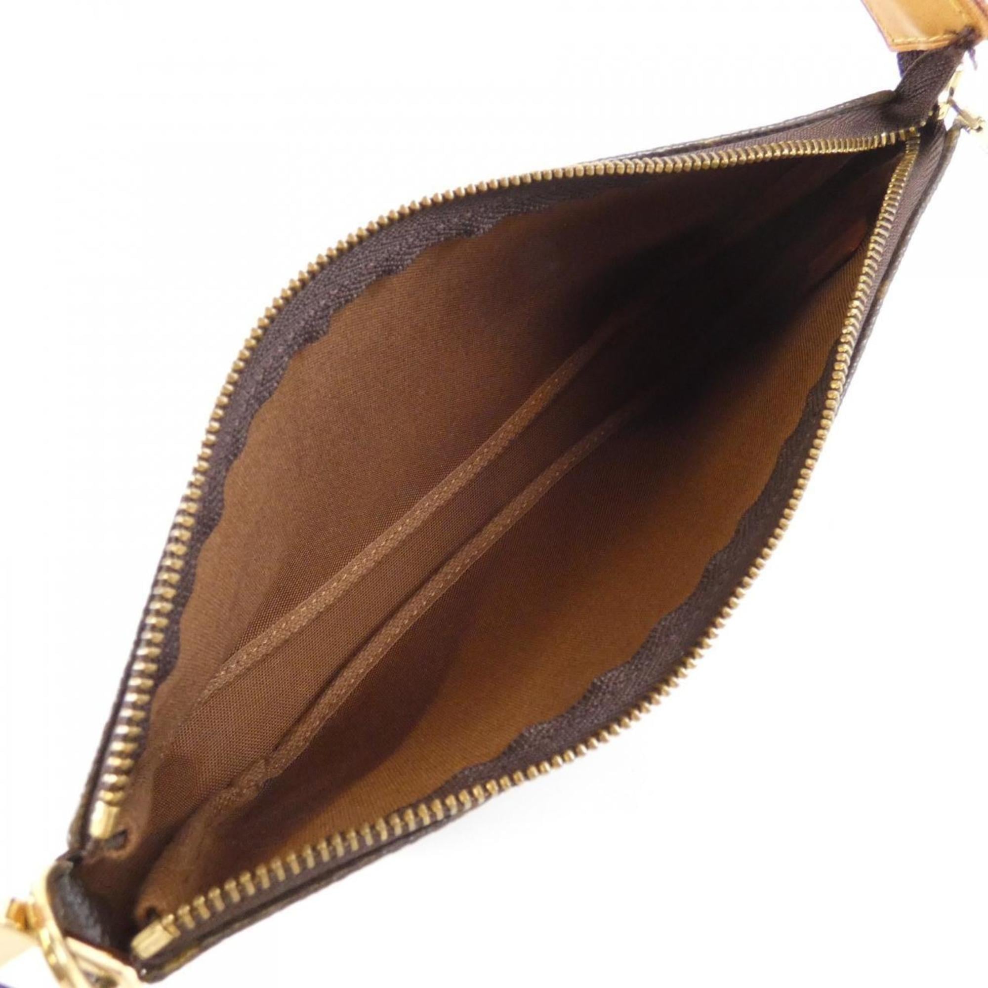 Louis Vuitton Brown Coated Canvas Pouch