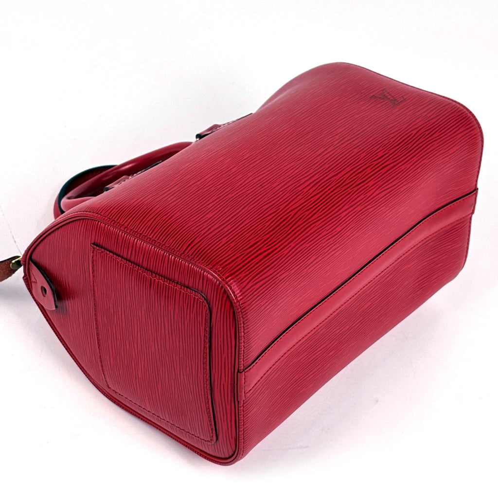 Louis Vuitton Castilian Red Epi Leather Boston Bag Handbag