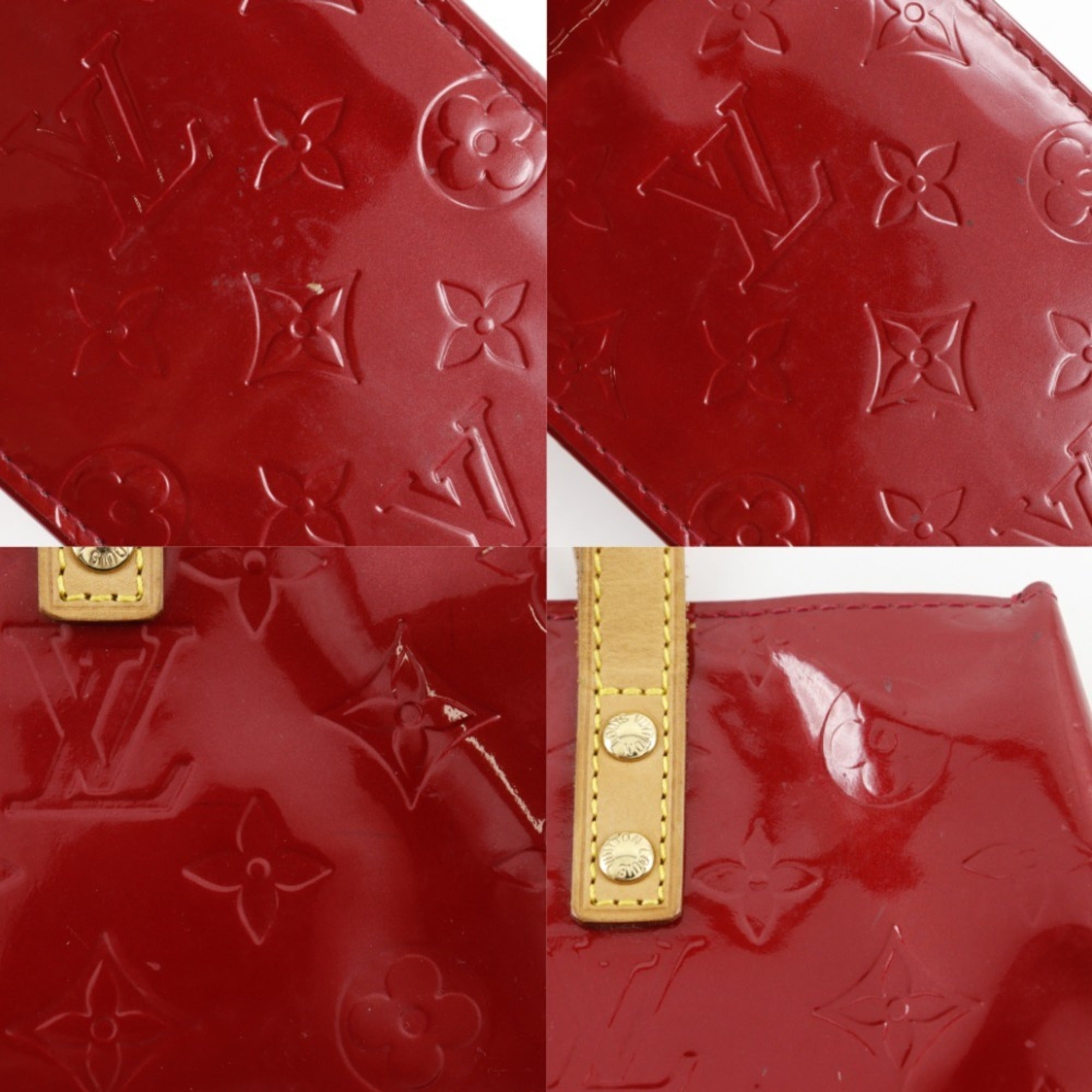 Louis Vuitton Pomme D'amour Red Color Monogram Vernis Handbag