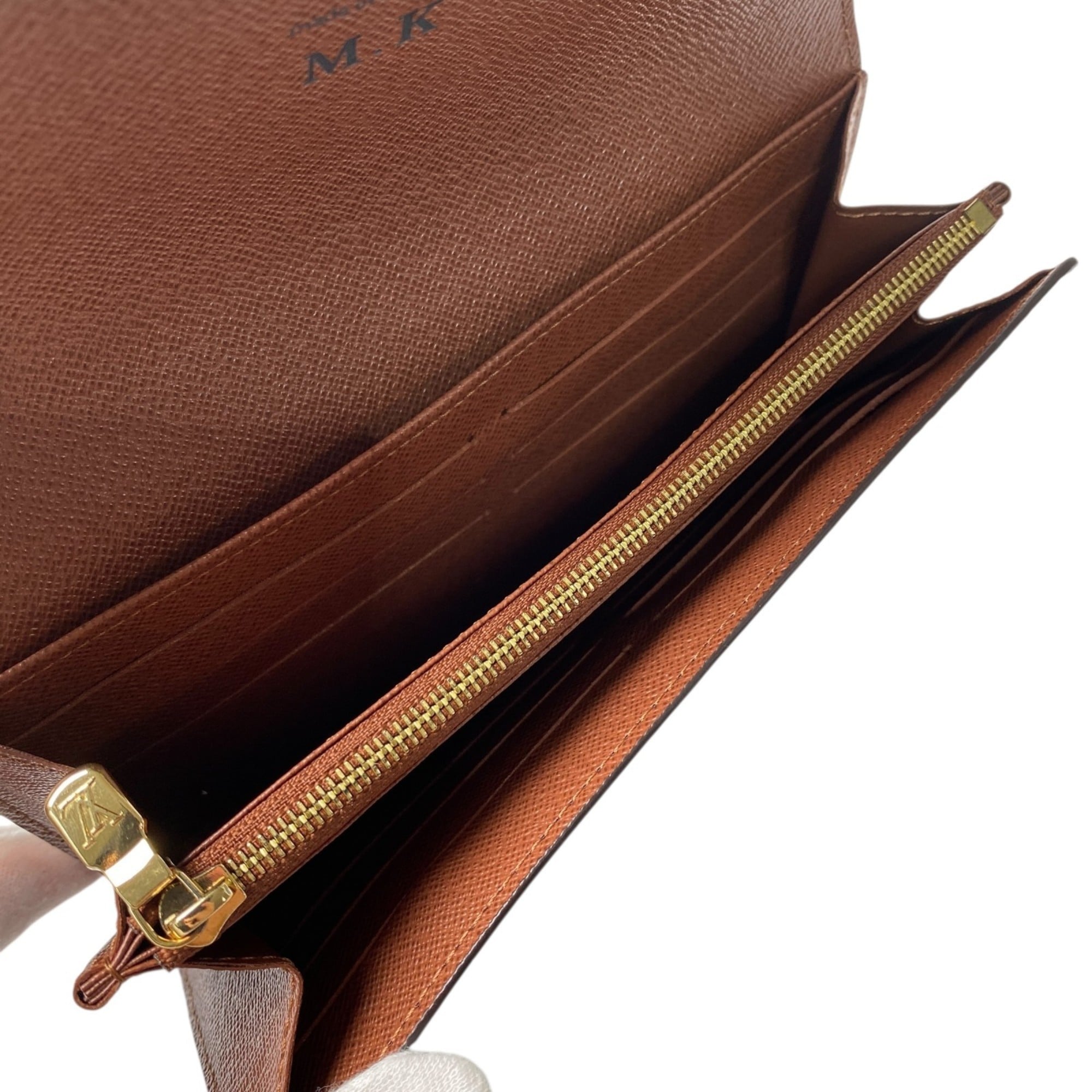 Louis Vuitton Monogram Brown Pvc Long Wallet