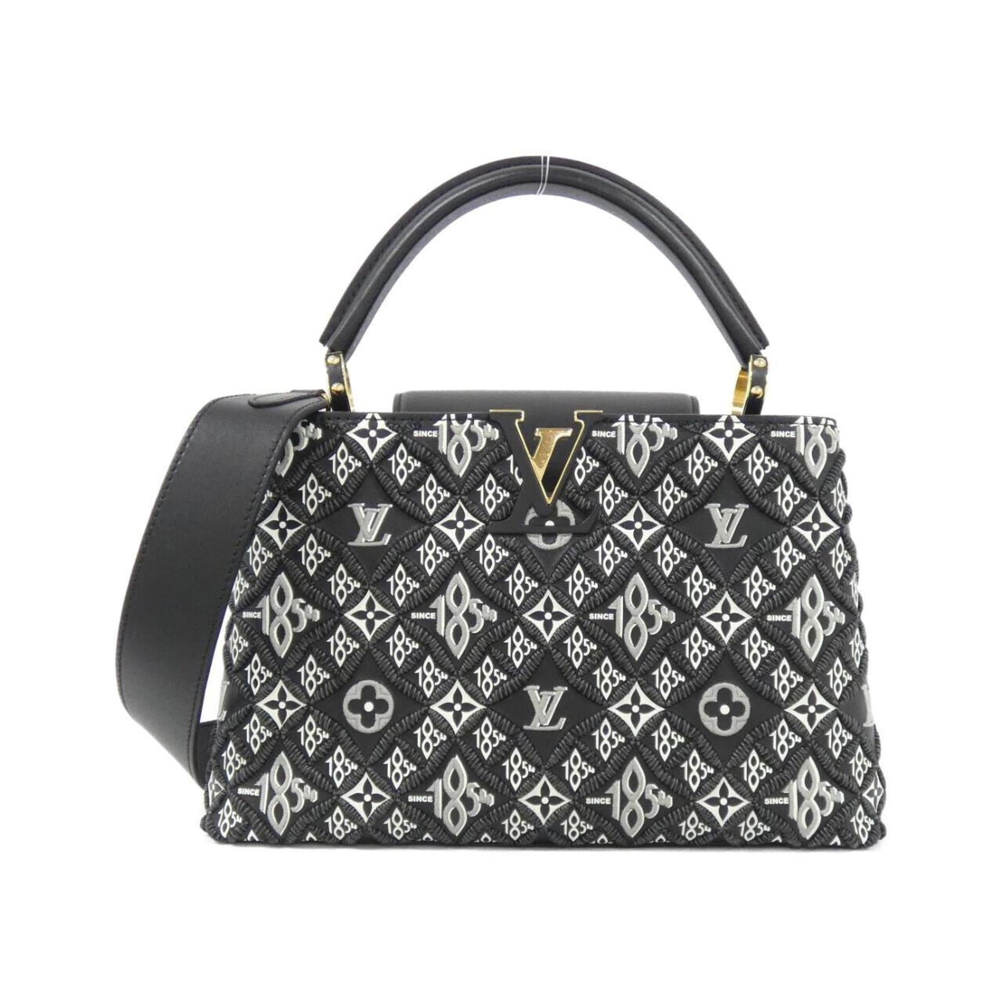 Louis Vuitton Black Leather Handbag