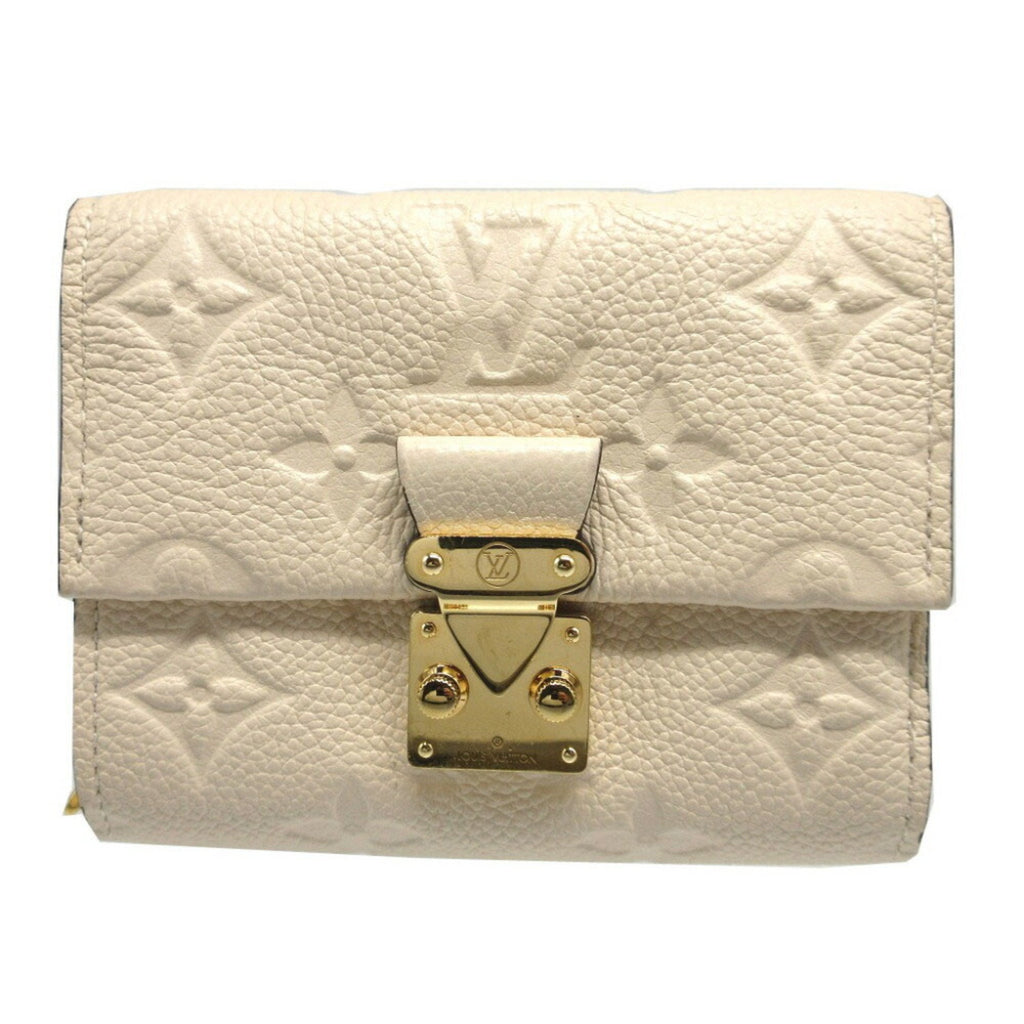 Louis Vuitton Cream Monogram Empreinte Wallet (Tri-Fold)