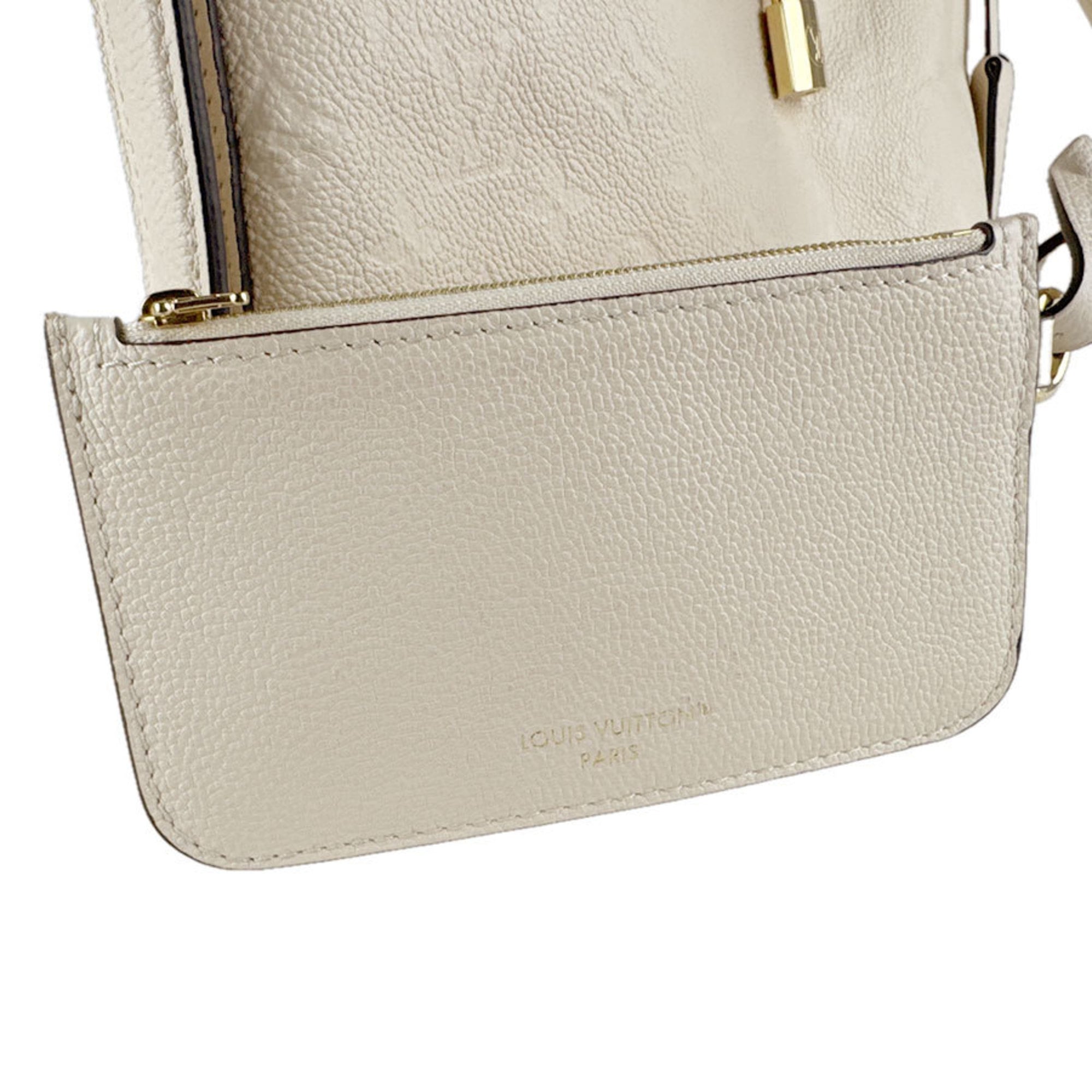 Louis Vuitton Cream Monogram Empreinte Shoulder Bag