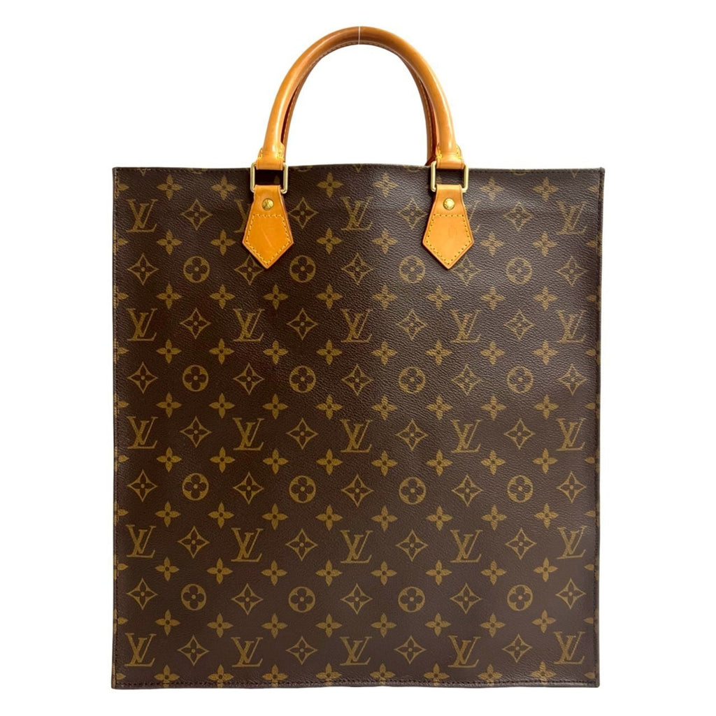 Louis Vuitton Brown Leather Pvc Handbag Tote Bag
