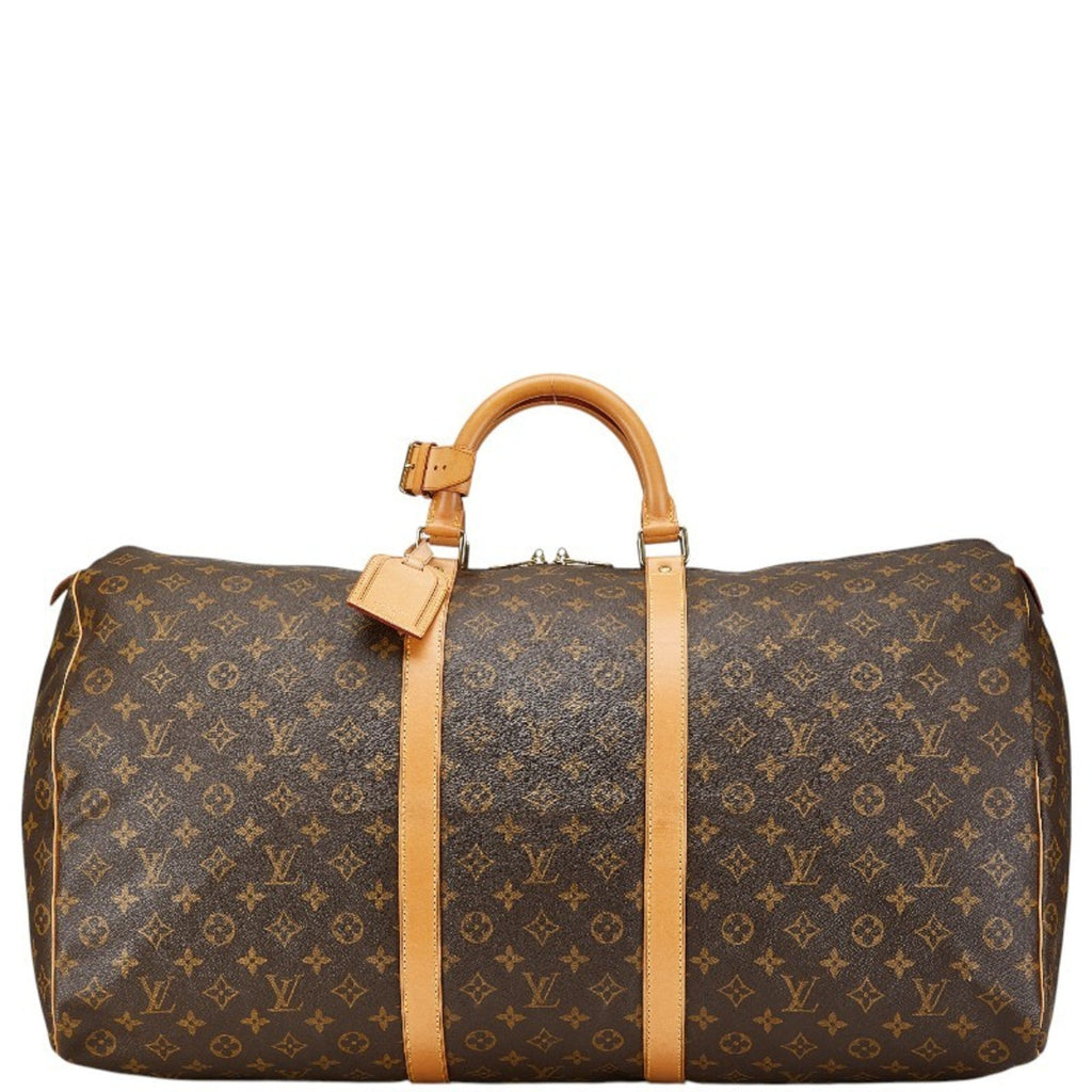 Louis Vuitton Brown Pvc Leather Boston Bag