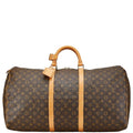 Louis Vuitton Brown Pvc Leather Boston Bag