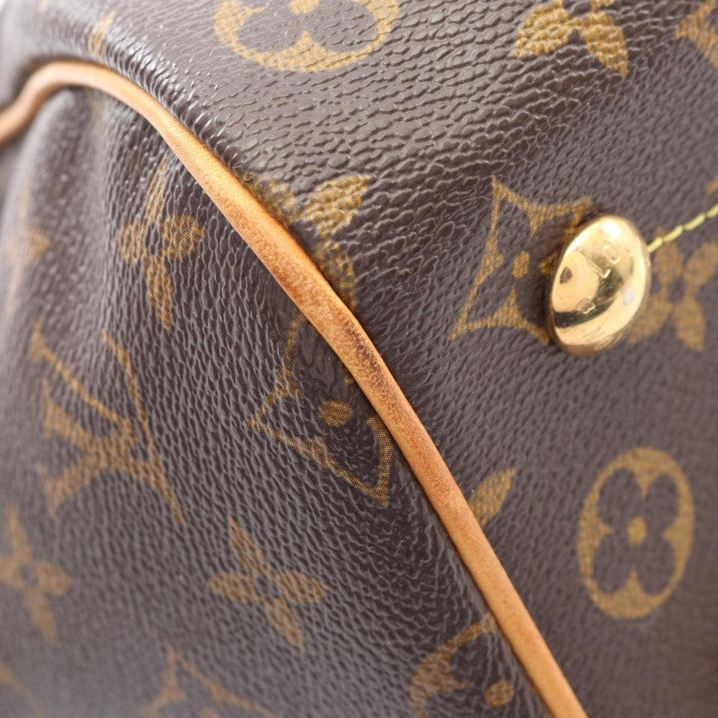 Louis Vuitton Brown Coated Canvas Pvc Leather Monogram Handbag