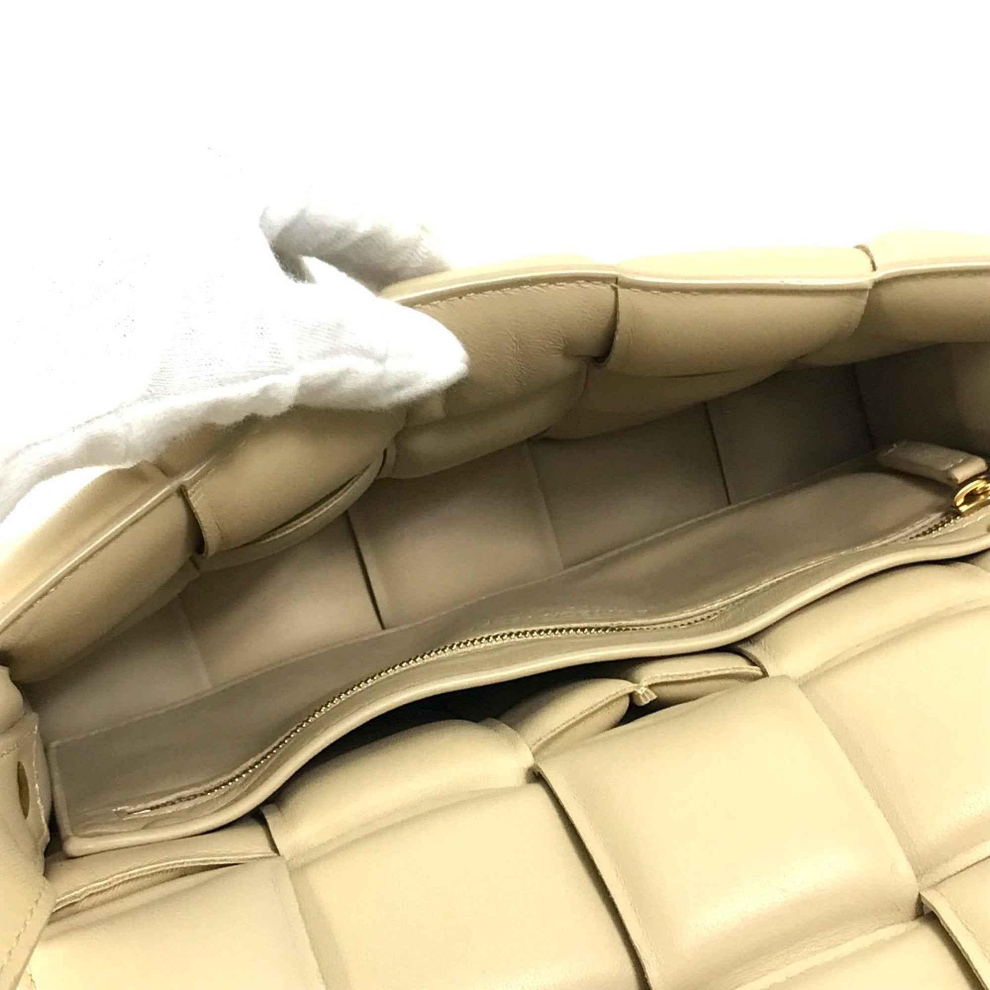 Bottega Veneta Beige Leather Shoulder Bag