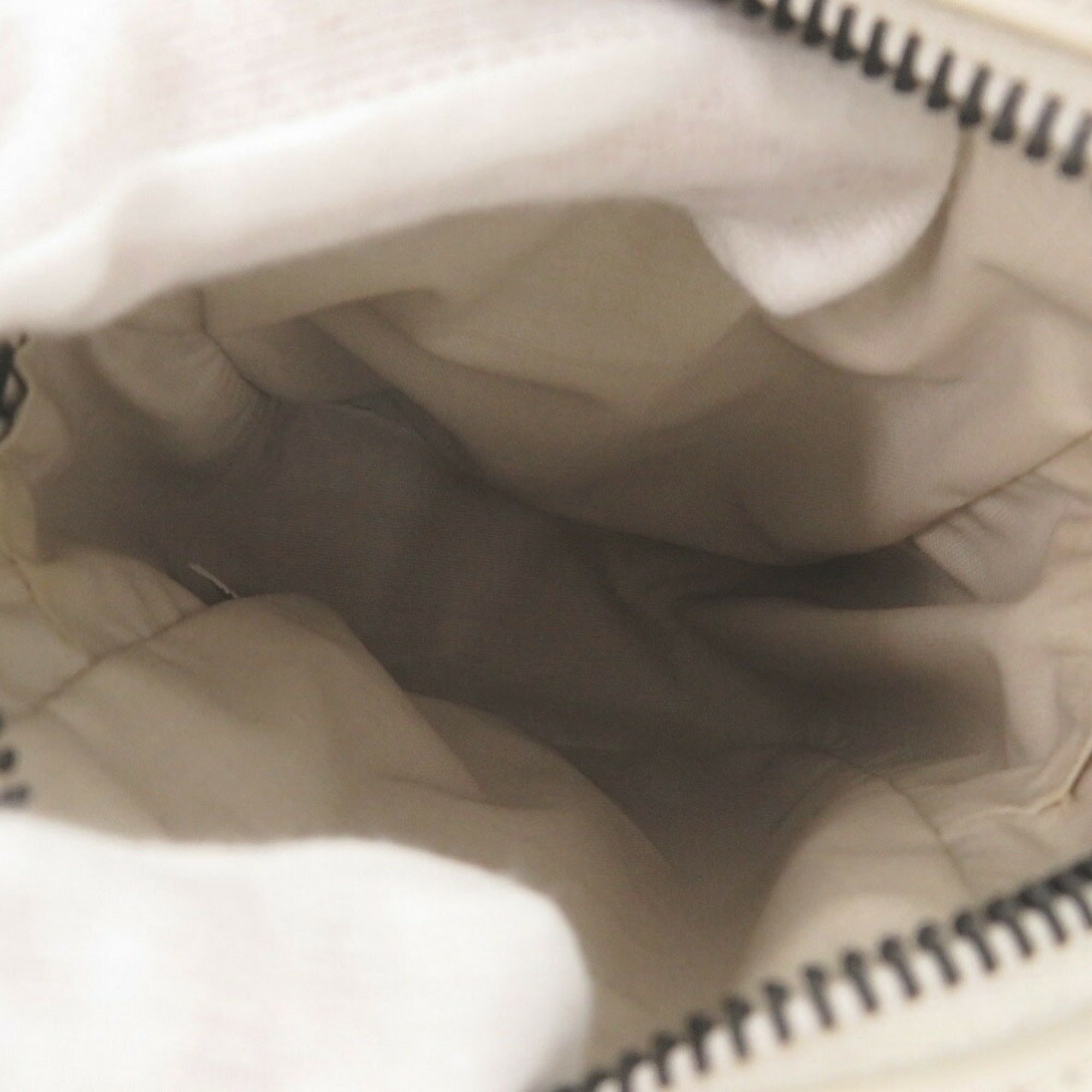 Bottega Veneta Ivory Leather Shoulder Bag
