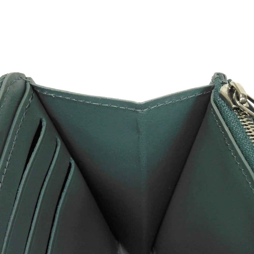 Louis Vuitton Green Leather Long Wallet