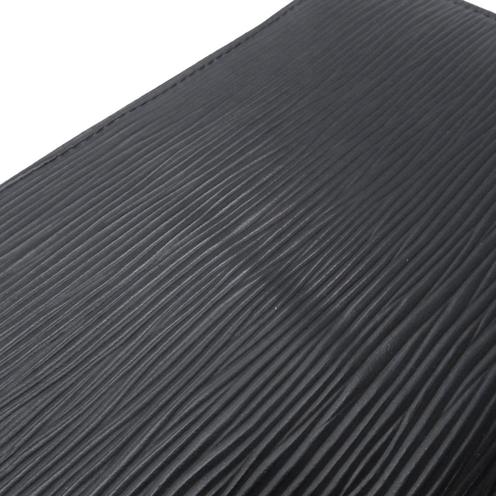 Louis Vuitton Black Noir Epi Leather Long Wallet