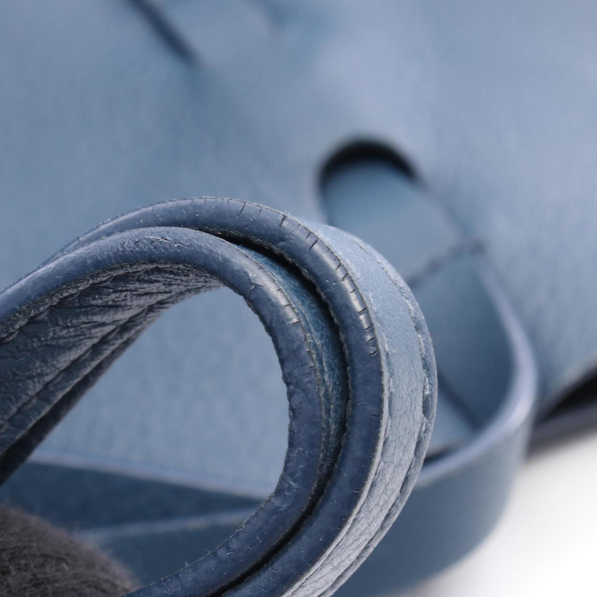 Balenciaga Blue Leather Tote