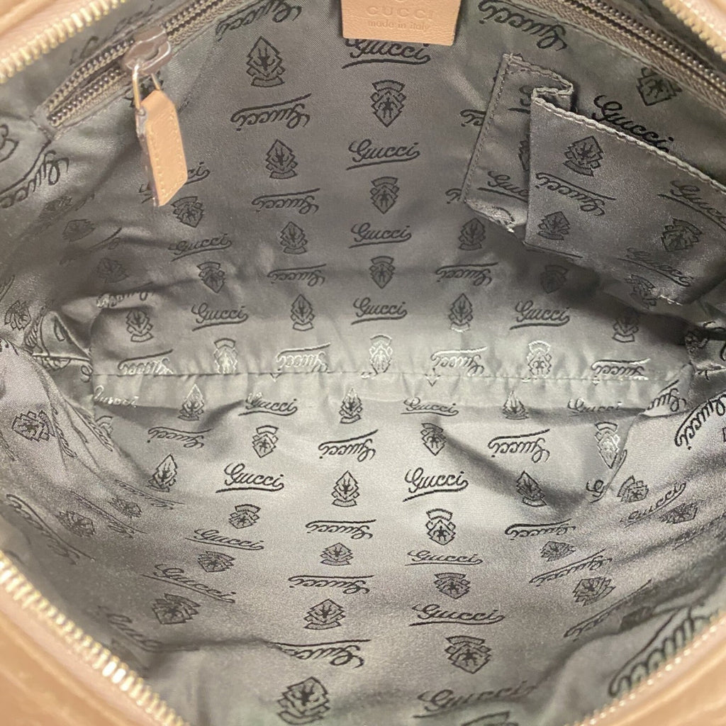 Gucci Light Brown Leather Shoulder Bag (Pre-Owned)
