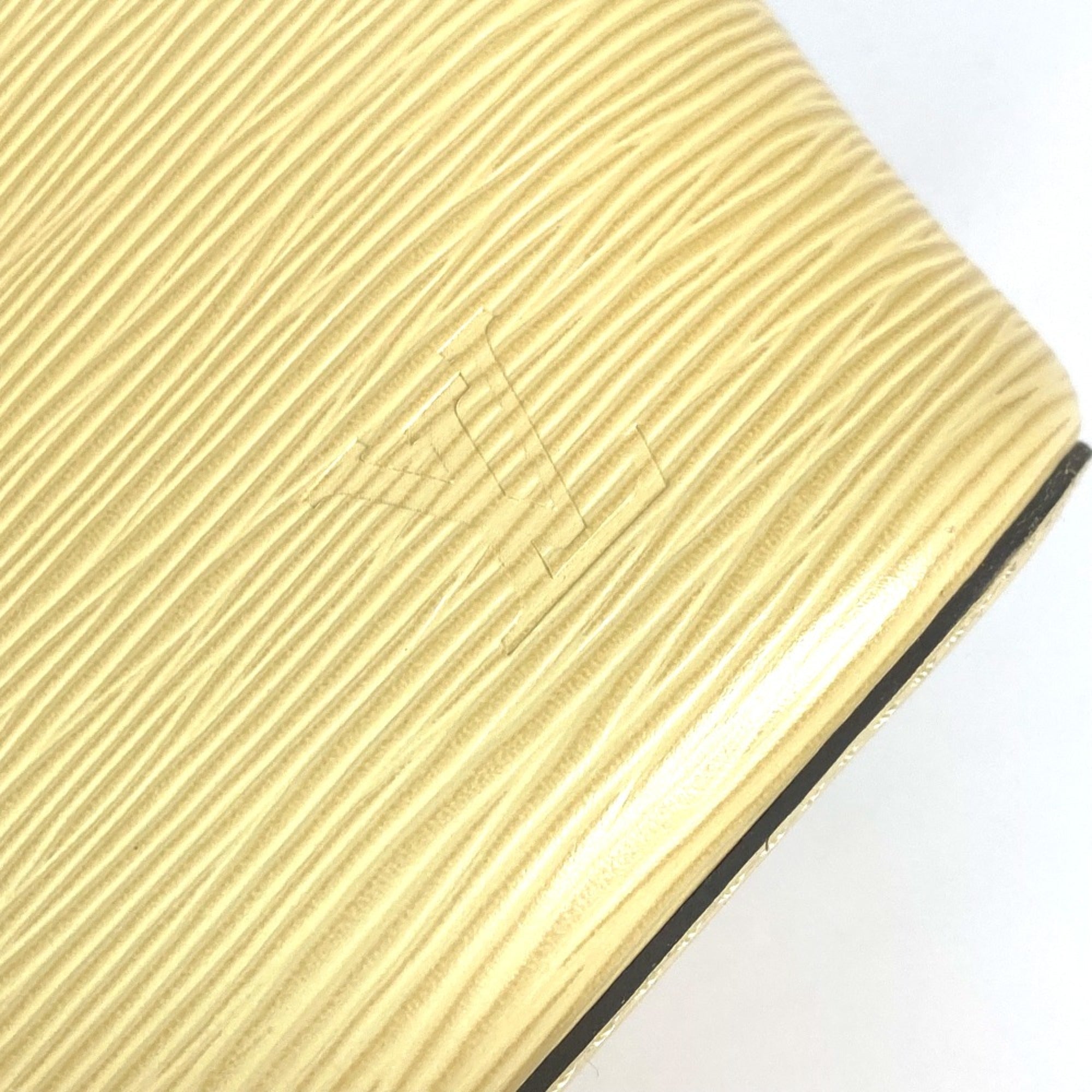 Louis Vuitton Yellow Leather Tote Bag