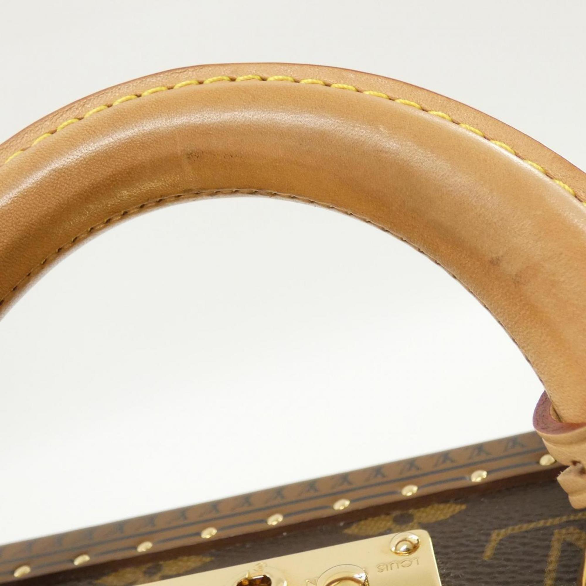 Louis Vuitton Marron Coated Canvas Handbag