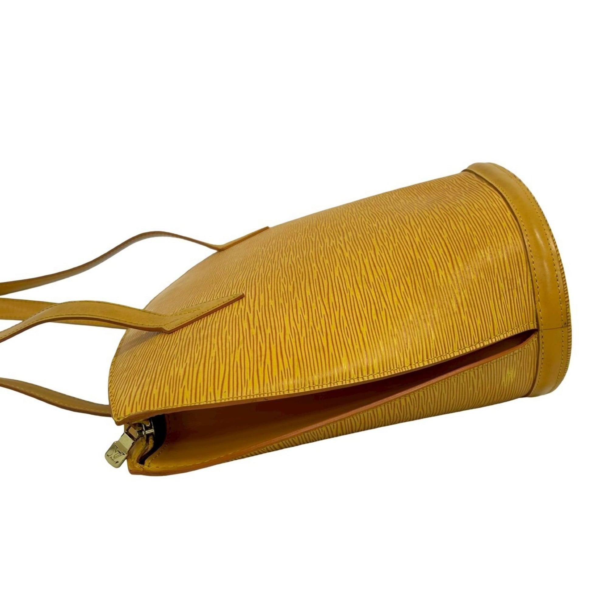 Louis Vuitton Yellow Leather Tote Bag
